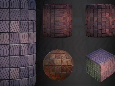 Stone Floor material - VOL 06 - Maps - SBsar Texture