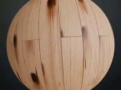 Dark Polished Mahogany Wood Planks PBR Seamless Texture