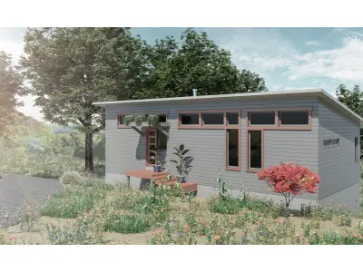 Exterior Desert House Scene 3D model