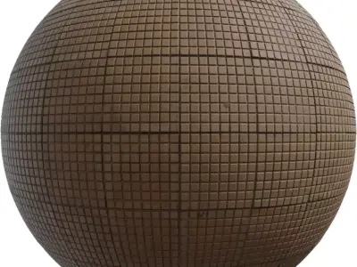 Square Mosaic Paver Grid PBR Texture Texture