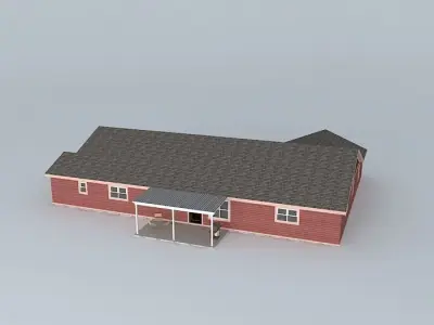 Shingle House furnished Free 3D model