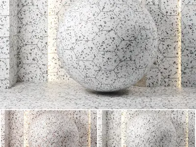 2 in 1 - 4k Terrazzo Confetti Vol 4 - seamless - pbr Texture