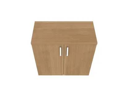 Cabinet wooden with two doors 3D model