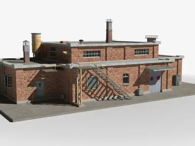 Factory xx4 Low-poly 3D model purchase