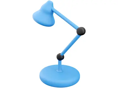 3d table lamp cartoon 3D model