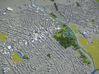Masterton  Low-poly 3D model