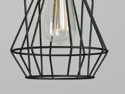 Hanging Lamp LOFT HOUSE P-61 3D model