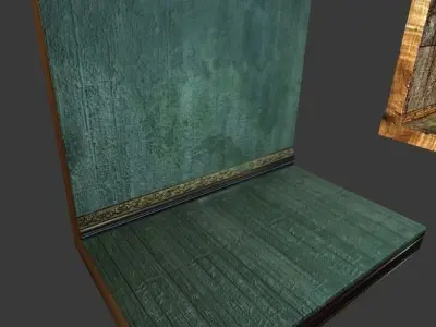 Low Poly  Game Ready Modular Wall Pack Free low-poly 3D model