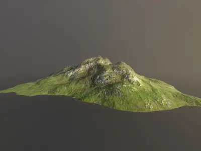Background Landscapes Grass 5  Low-poly 3D model
