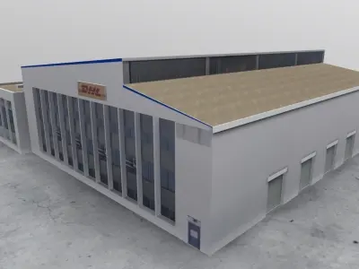 LFMN DHL Storage Low-poly 3D model
