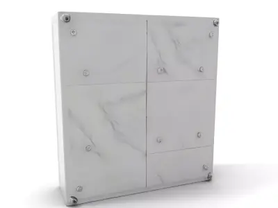 Metallic Wall Panel Model Pack Low-poly 3D model