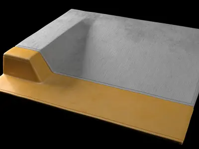 Side walk set PBR 3D model