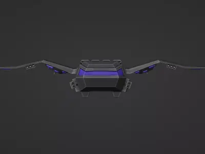 Aerial Robot Low-poly 3D model