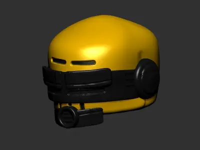 helmet high poly sculpt 3d printable  3D model 144