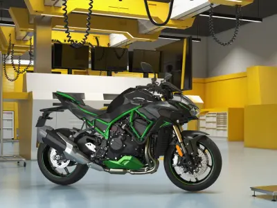 Racing Pit Garage and Sportbike 