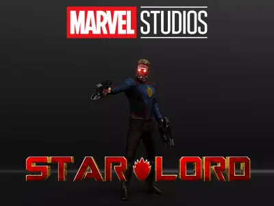 Star-Lord Low-poly 3D model