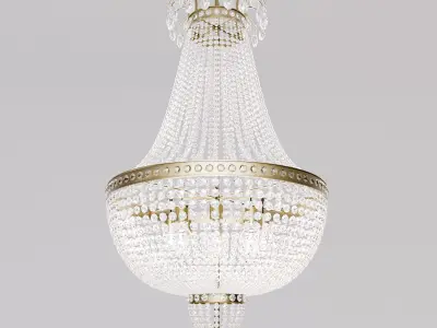 Classic Crystal Chandelier 3D model