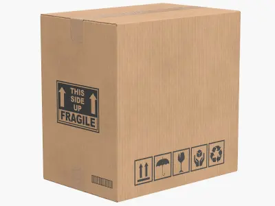  Cardboard Box Closed V1 Collection 