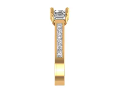 Princess Engagement Ring 3D print model purchase