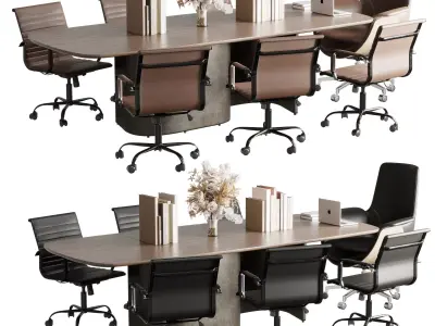 Meeting And Conference Table - Office Furniture 52 3D model