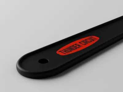 Plastic hand fan Low-poly 3D model