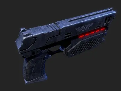 The Lawgiver Judge Dredd 3D model