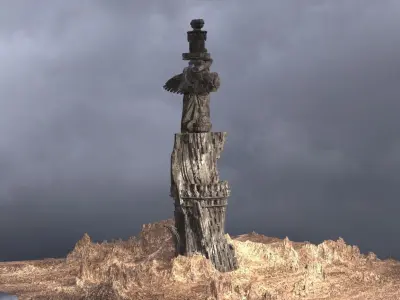 King Richards Crusades  Desert 3D model