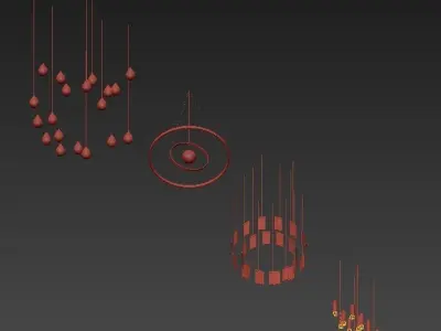 Lampatron modern chandeliers and pendant lights 3D model