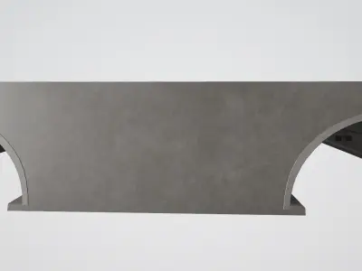 Northern Marmara Highway Road With Props 3D model