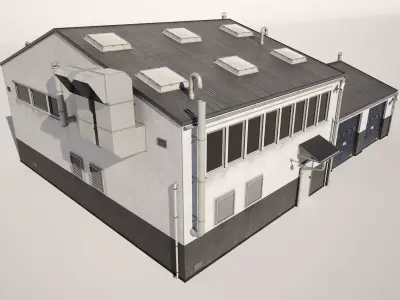 Industrial Building  3D model