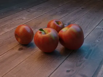 Apple fruit 3d model 3D model