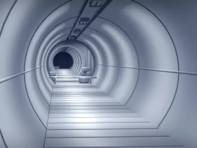 Sci-Fi Tunnel-Blender Eevee 3D model