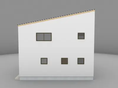 House model for background 13 Low-poly 3D model