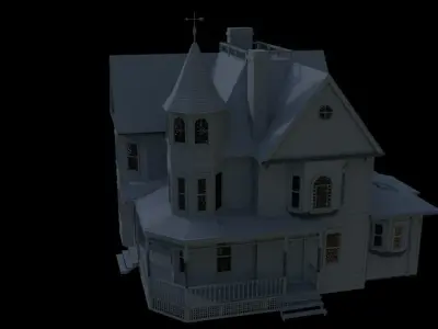 Ghost busters Afterlife Egon Spenglers Farmhouse Exterior 3D model