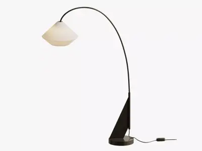 Avenir Dark Bronze Metal Arc Floor Lamp 3D model