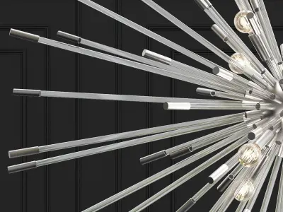 ANDROMEDA starburst chandelier 3D model
