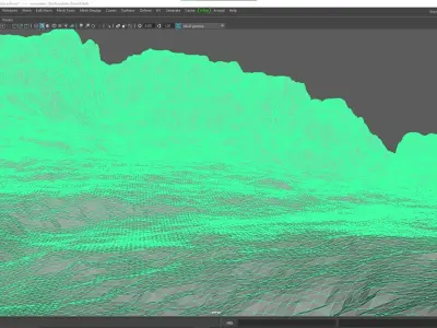 Mountain high poly textured unwrapped and ready to Use 3D model