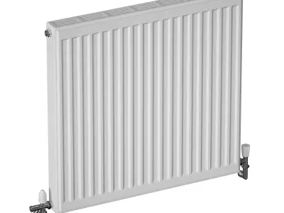 Heating radiator panel steel 3D model