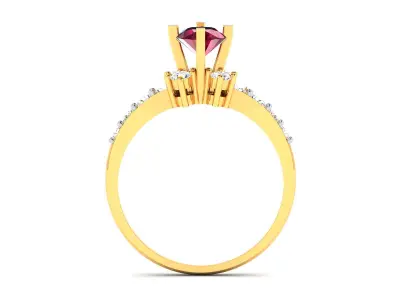 Women Ring  Render 3dm STL OBJ FBX Details 3D print model 322