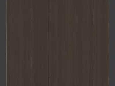 Contemporary Dark Walnut Wardrobe 3D Model Low-poly 3D model