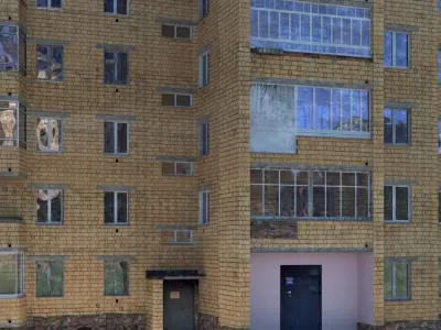 Soviet nine-story house 3D model