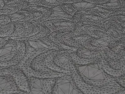 Carpet rug with pattern 3D model