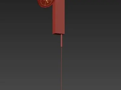 DENZYL clock hanging 3D model