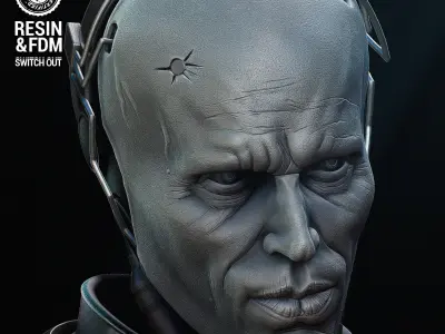 Wicked Movies Robocop Sculpture Tested for 3D printing  3D print model