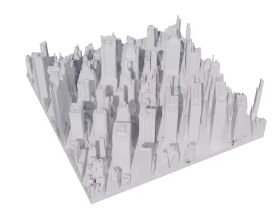 New York City Block 3D Print Model 3D print model