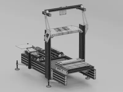 Racing Simulator Sim Rig Chassis DutchLab L1X 3D model