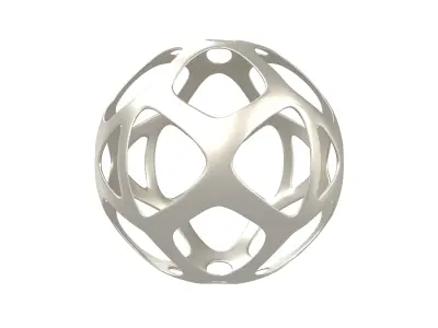 Abstract Sphere v11 002 Low-poly 3D model