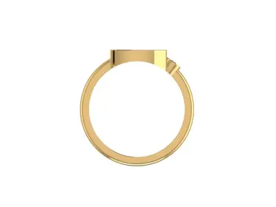 - Old English font ring D 3D print model