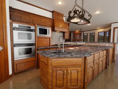 Kitchen hawaiian style 3D model