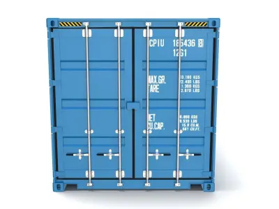 20ft Shipping Container Hanjin 3D model